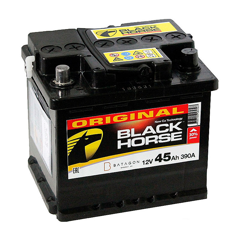 Аккумулятор Black Horse Black Horse(6СТ-45R+) | Магазин «Аккуммаркет» г Мытищи
