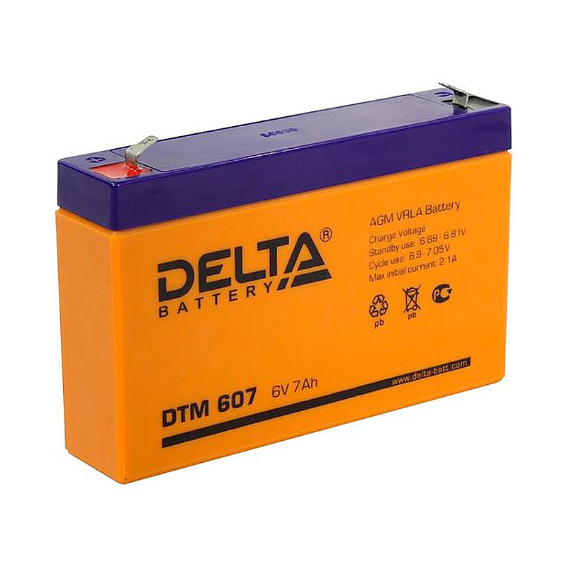 Аккумулятор тяговый ИБП Delta DTM 607 | Магазин «Аккуммаркет» г Мытищи