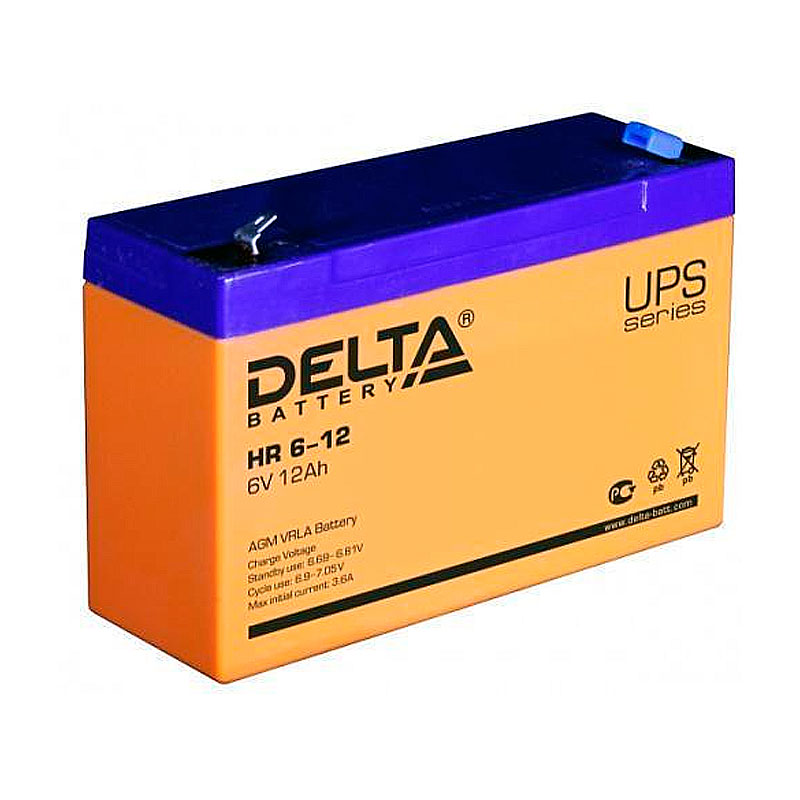 Аккумулятор тяговый ИБП Delta DHR 612 | Магазин «Аккуммаркет» г Мытищи