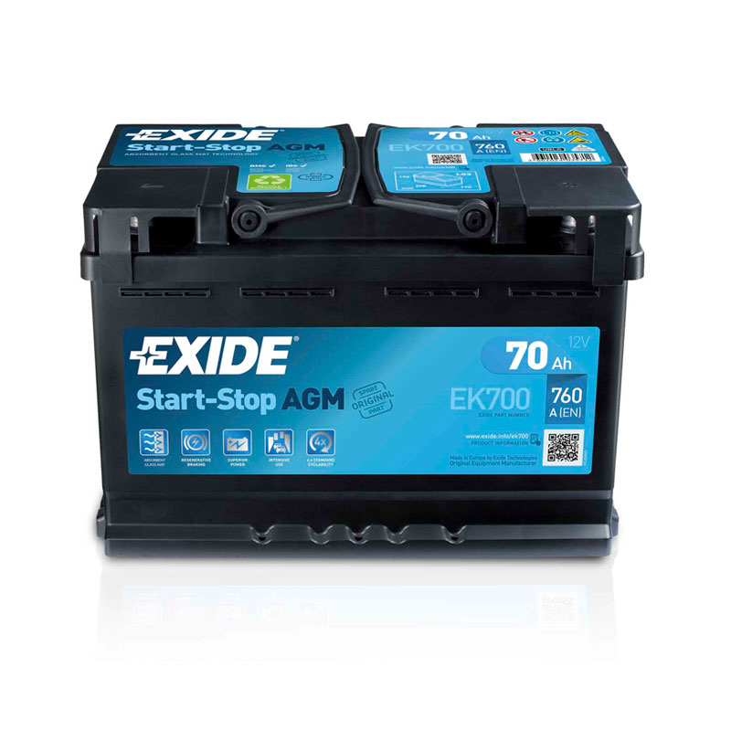 Аккумулятор Exide AGM Start-StopEK700 (6CT-70R+) | Магазин «Аккуммаркет» г Мытищи