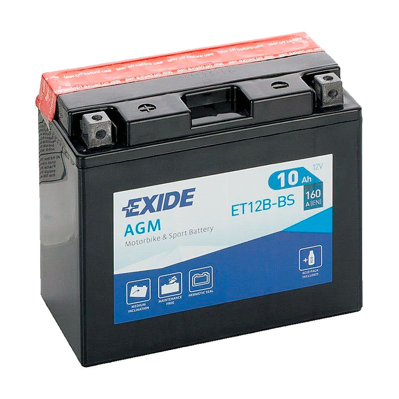 Аккумулятор Exide AGMET12B-BS | Магазин «Аккуммаркет» г Мытищи