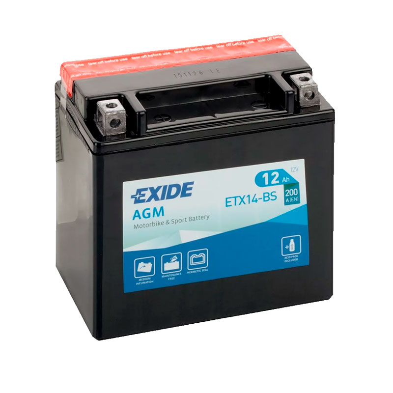 Аккумулятор Exide AGMETX14-BS | Магазин «Аккуммаркет» г Мытищи
