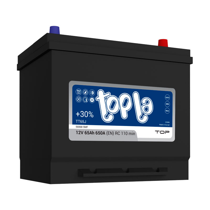 Аккумулятор Topla Top JIS(6СТ-65R+) | Магазин «Аккуммаркет» г Мытищи