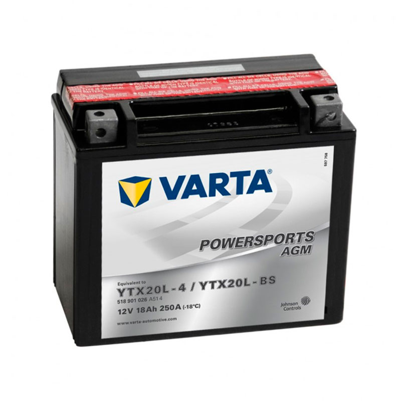 Аккумулятор Varta PowerSports AGM518901026 | Магазин «Аккуммаркет» г Мытищи